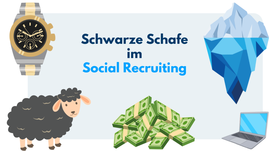 Grafik: Schwarze Schafe im Social Recruiting