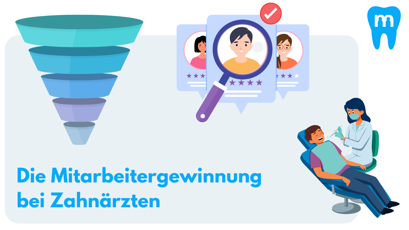 Abbildung Mitarbeitergewinnung Zahnarzt